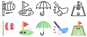 Golf icon pack