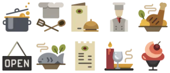 Restaurant アイコンパック