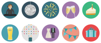 Party icons gói biểu tượng