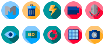 Camera interface gói biểu tượng