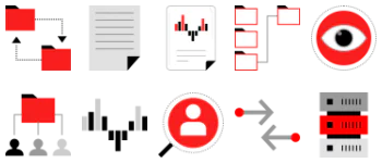 Data Organization jeu d'icônes