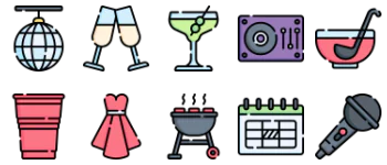 Party and Celebration icon pack