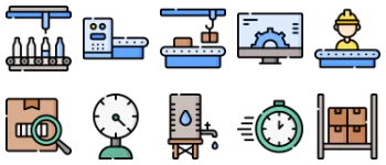 Manufacturing icon pack