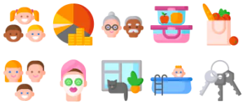 Family Life набор иконок