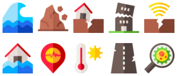 Natural Disaster paquete de iconos
