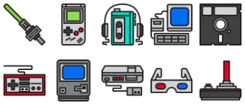 Retro Gadget набір іконок