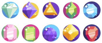 Diamonds and Gems jeu d'icônes