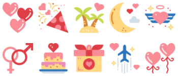Honeymoon icon pack