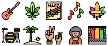 Reggae icon pack