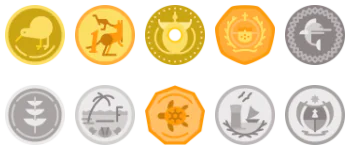 Oceania coins icon pack