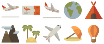 Travel and Adventure アイコンパック