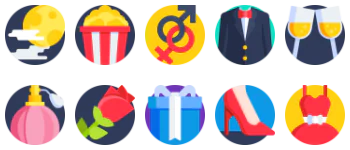 Date Night icon pack