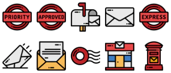 Post Office набор иконок