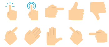 Hands and gestures pakiet ikon