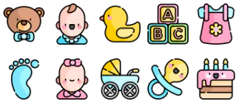 Baby Shower icon pack