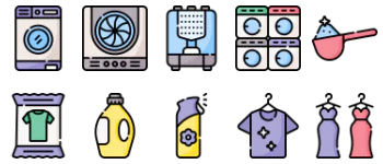 Laundry Icon-Paket