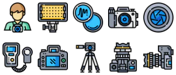 Camera and Accessories pakiet ikon