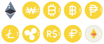 Cryptocurrency paquete de iconos