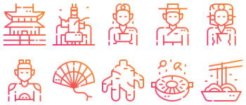 South Korea icon pack