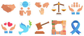 Peace & Human Rights icon pack