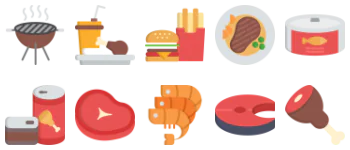Barbecue icon pack