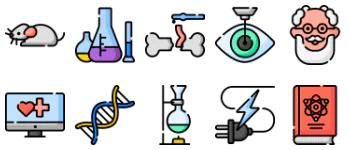 Bioengineering jeu d'icônes