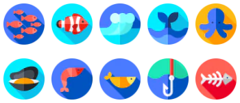 Sea life gói biểu tượng