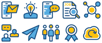 Seo and Marketing gói biểu tượng