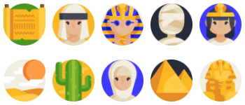 Egypt набір іконок