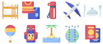 Tourism icon pack