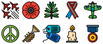 Remembrance Day gói biểu tượng