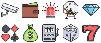 Casino jeu d'icônes