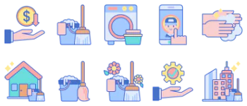 Cleaning набір іконок