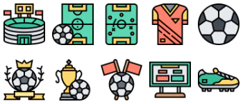 Футбол набор иконок