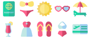 Summertime Vacations icon pack