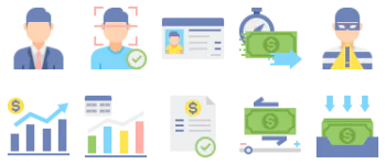 Money Service Icon-Paket