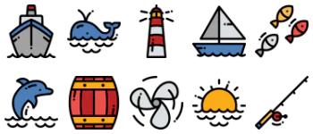 Nautical & Sailor icon pack