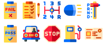 Driving School gói biểu tượng