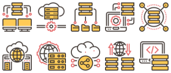 Servers and database icon pack