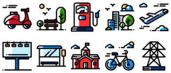 City elements icon pack