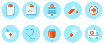 Medical elements Icon-Paket