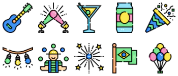 Brazilian Carnival icon pack
