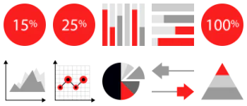 Charts and Diagrams pakiet ikon
