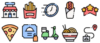 Food Delivery 图标包