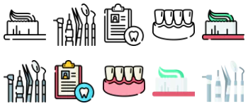 Dental Care набор иконок