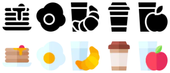 Breakfast icon pack