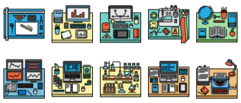 Color Desk Elements アイコンパック