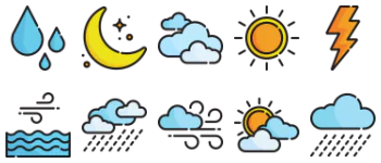 Погода набор иконок