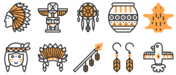 Native American pacote de ícones