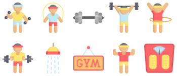 Gym icon pack